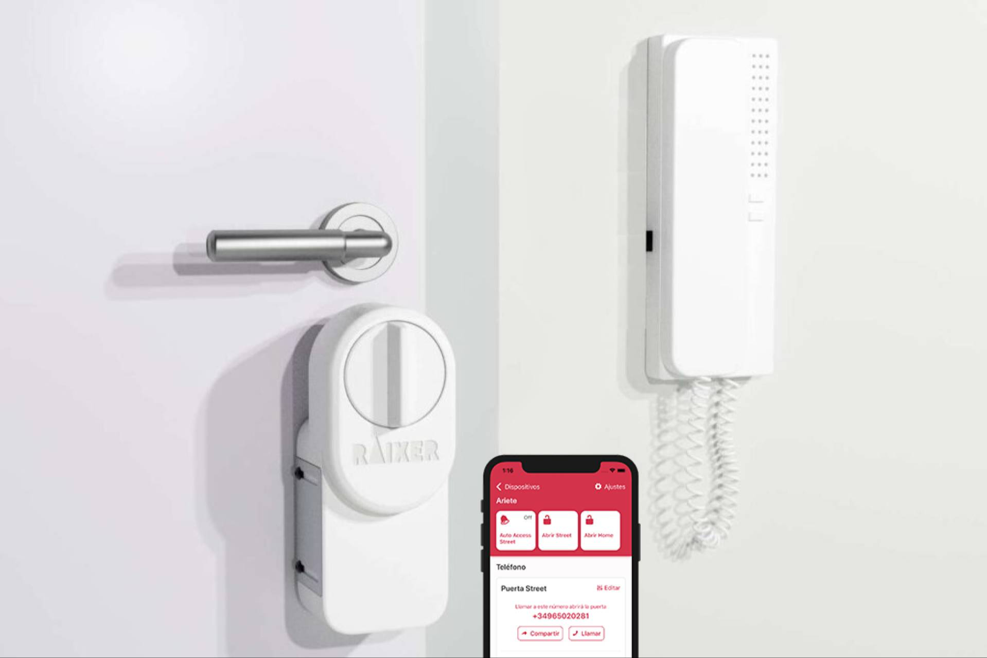 Raixer convierte cualquier puerta en inteligente con su cerradura sin instalación externa ni permisos comunitarios