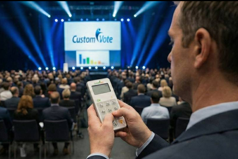 Votación electrónica en tiempo real, la solución de Custom Vote para juntas, congresos y asambleas
