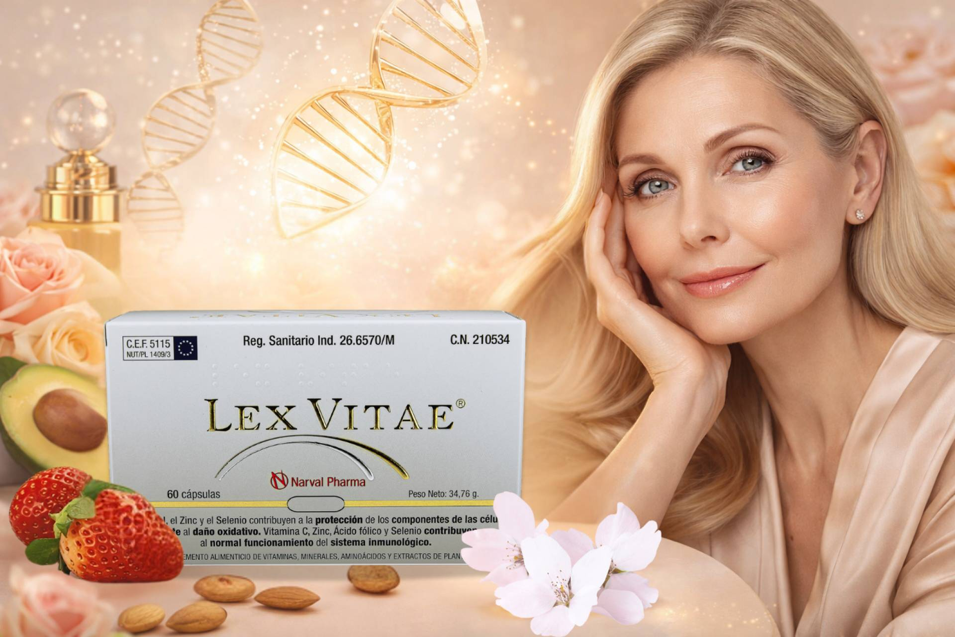 Antioxidante oral con glutatión, SOD y Q10; Lex Vitae integra vitaminas y minerales en una sola fórmula
