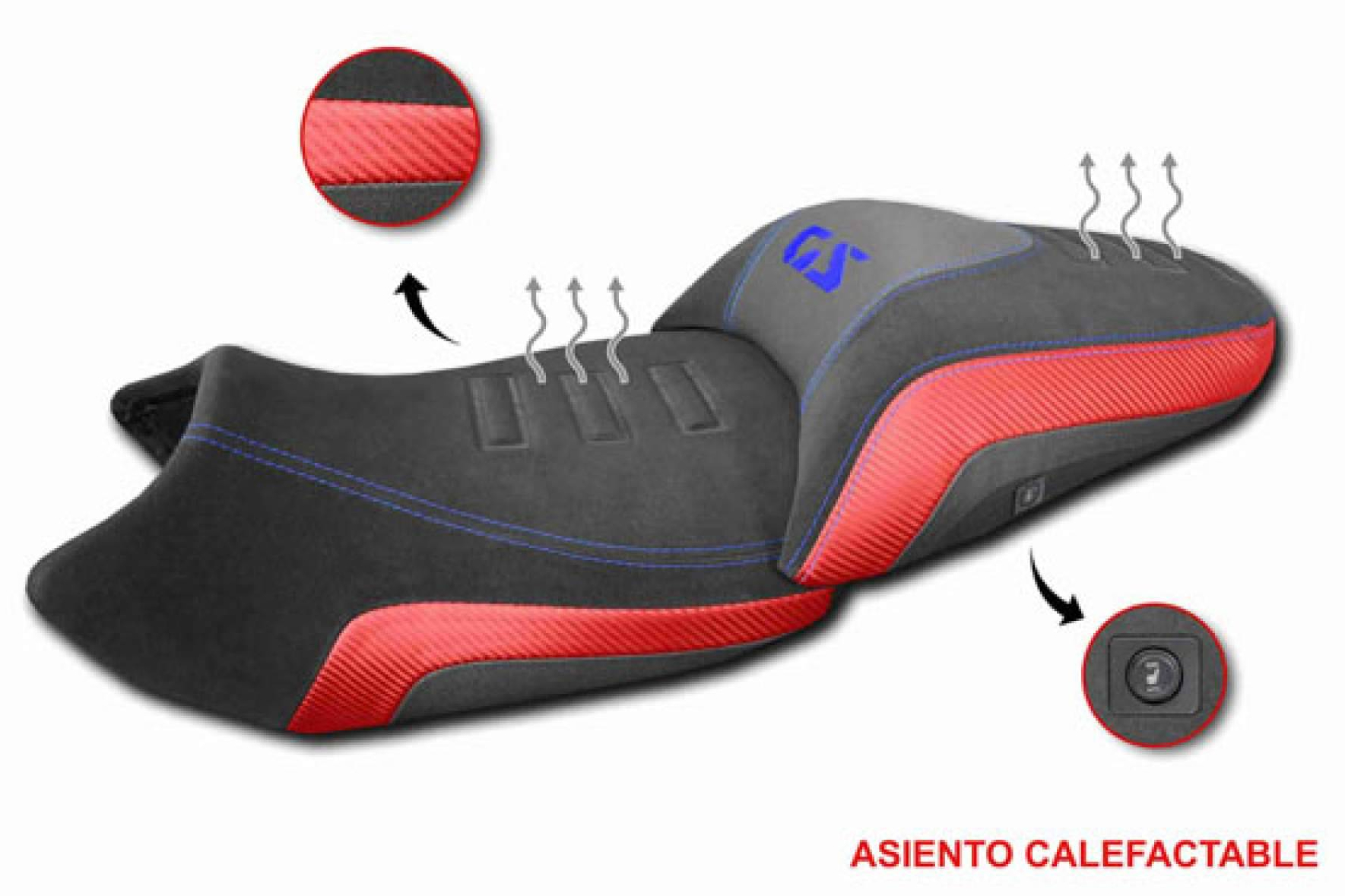 Tecnología aplicada a los asientos de moto, soluciones calefactables para rutas exigentes
