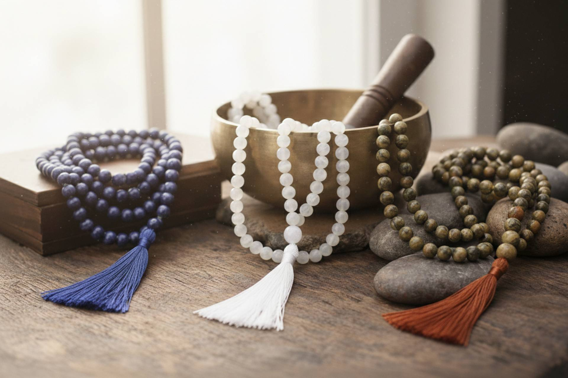 Qué es un japa mala de piedras naturales, cuál es su origen y cómo se elige