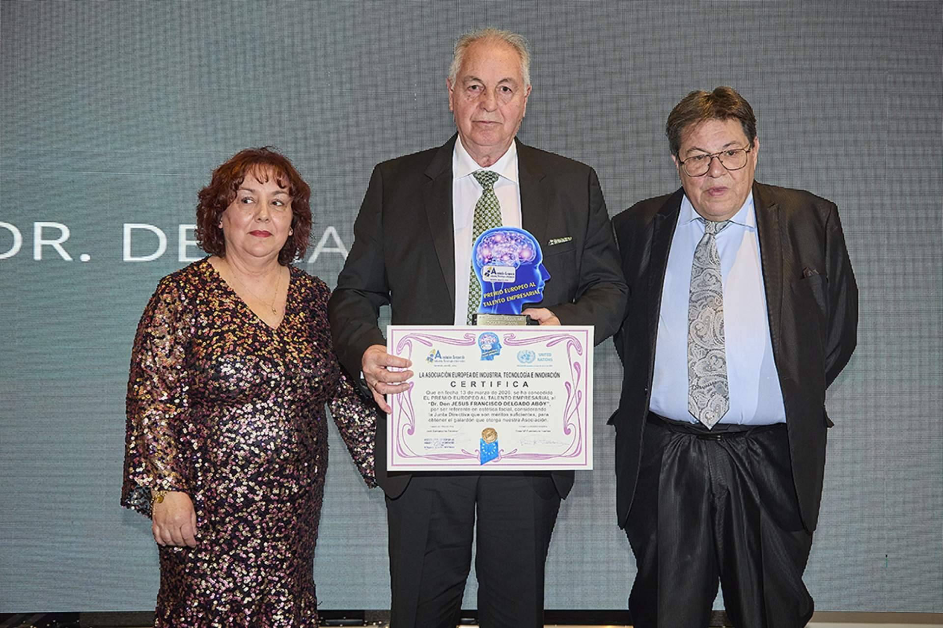 El Doctor Jesús Francisco Delgado Aboy galardonado con el Premio Europeo al Talento Empresarial