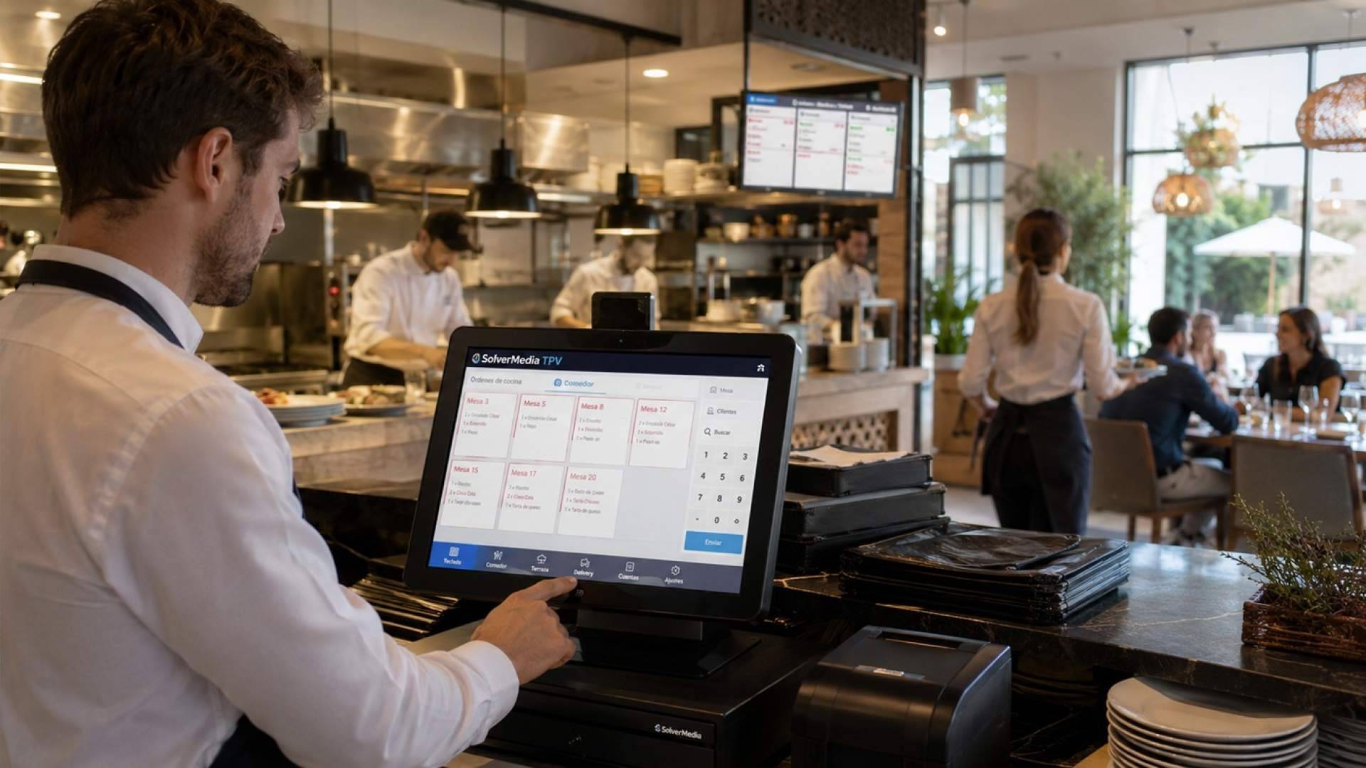 La tecnología de SolverMedia lleva el control total de las mesas y la cocina a una única pantalla
