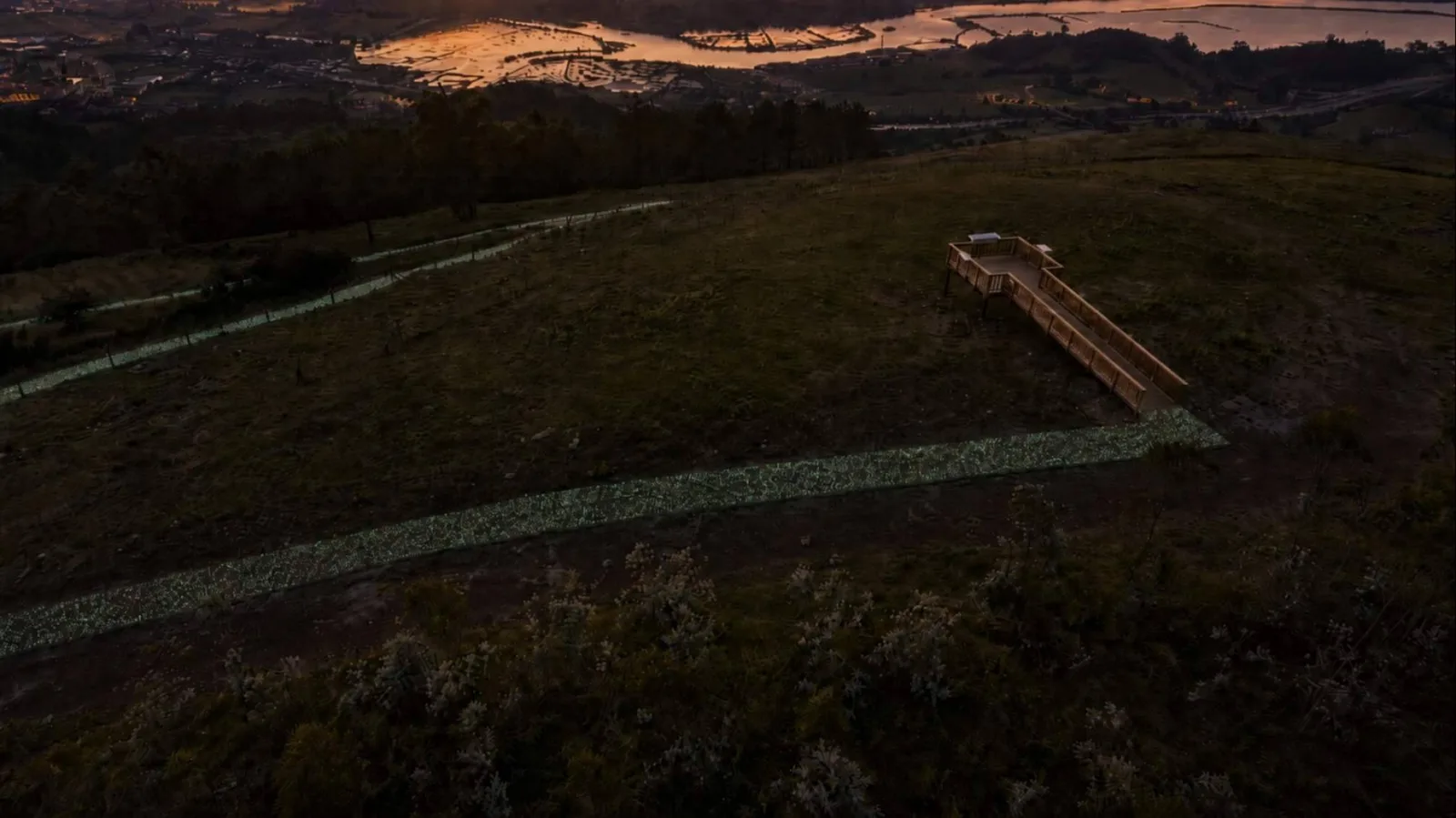 El árido fotoluminiscente Litolux contribuye a una señalización más sostenible en Asturias